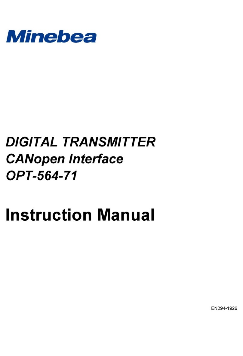 Minebea OPT-564-71 instruction manual