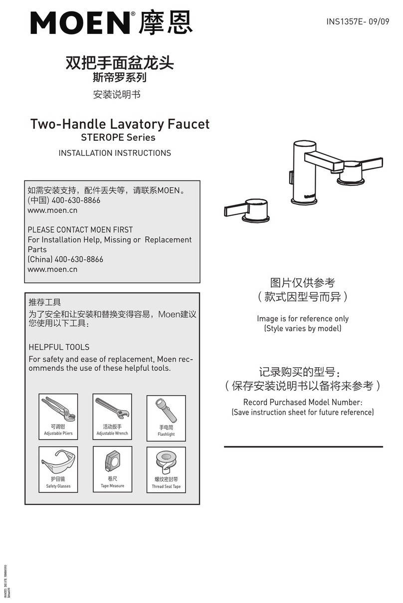 Moen STEROPE Series User manual