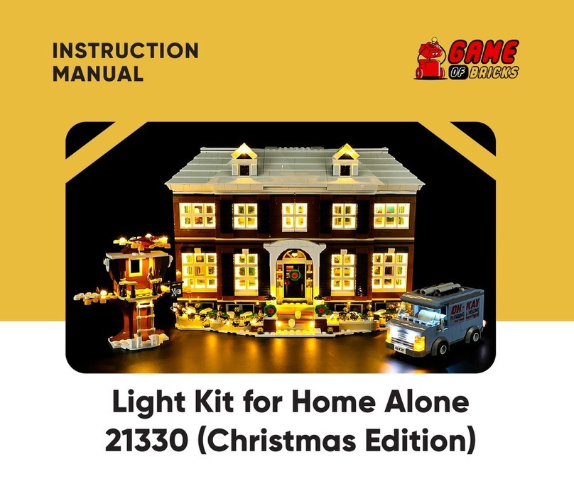 GAME OF BRICKS Christmas Edition 21330 instruction manual