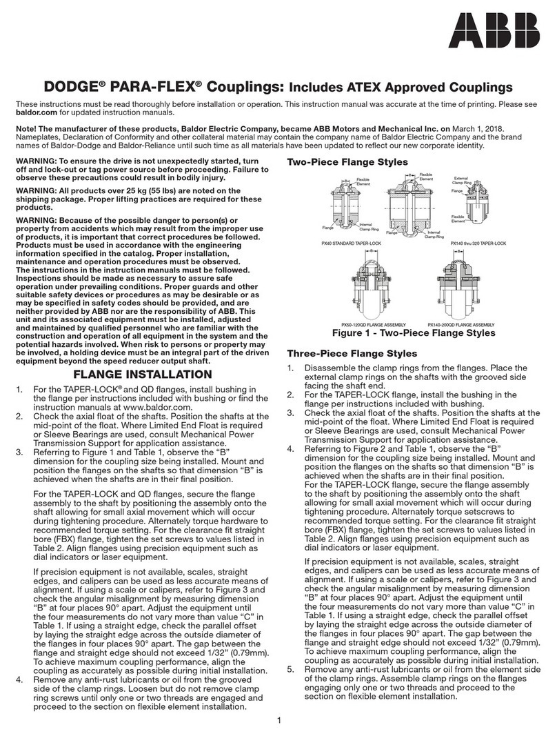 ABB DODGE PARA-FLEX manual