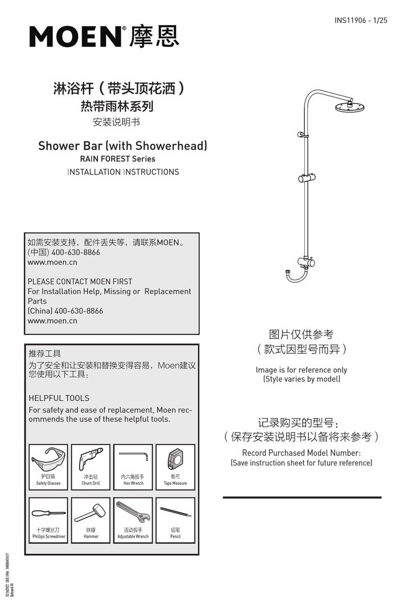 Moen RAIN FOREST Series User manual