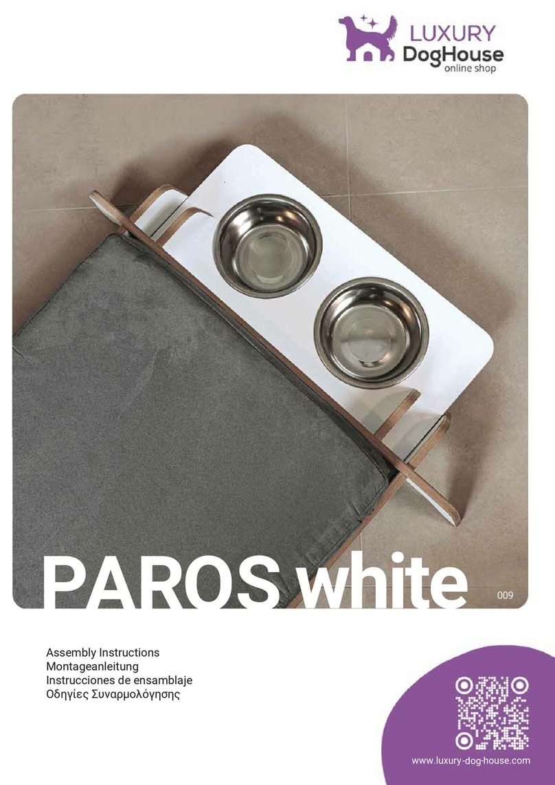LUXURY DogHouse PAROS white User manual