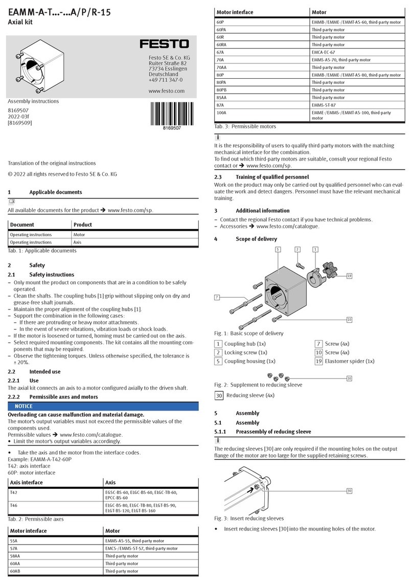 Festo EAMM-A-T42-55A Assembly instructions
