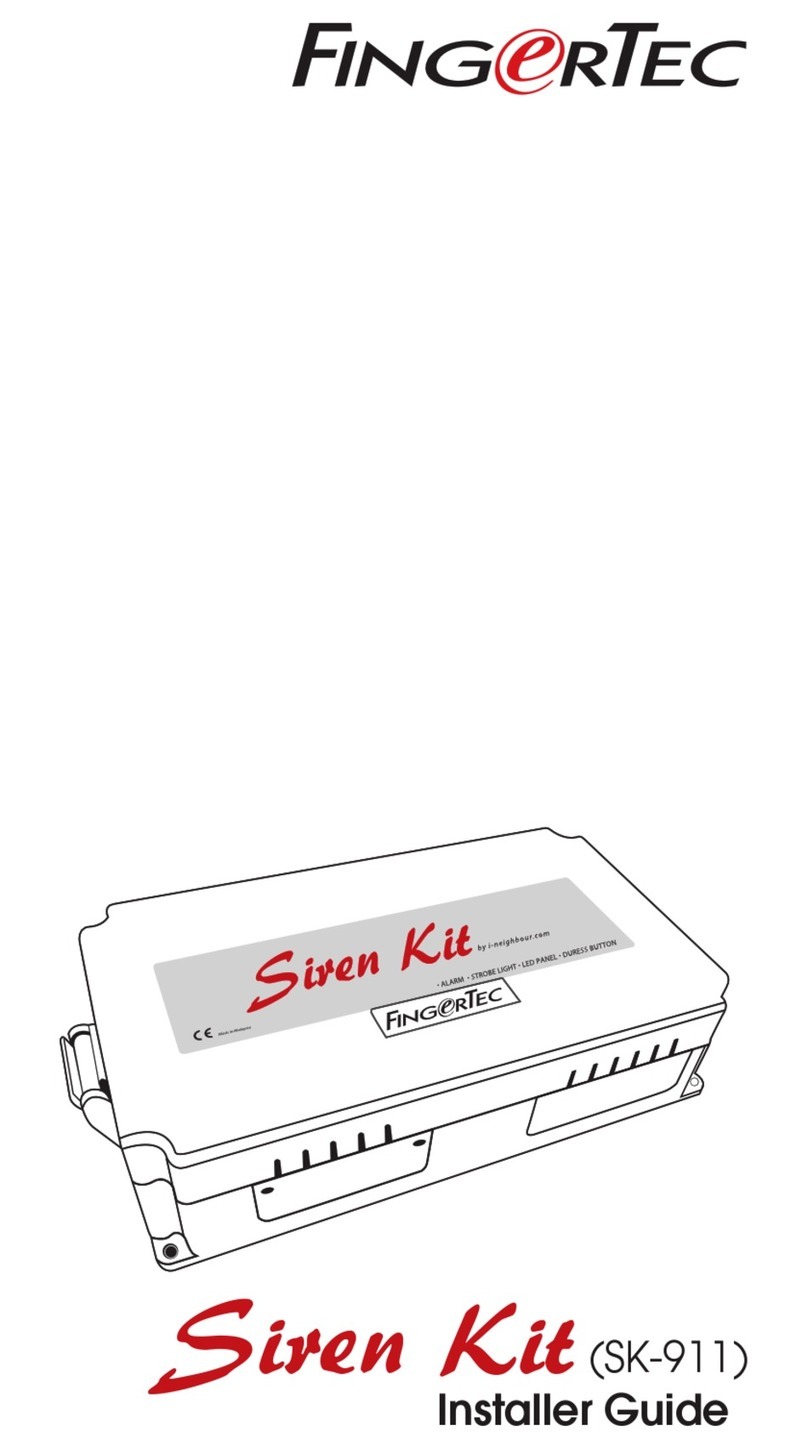 FingerTec i-Neighbour Siren Kit Installer's guide