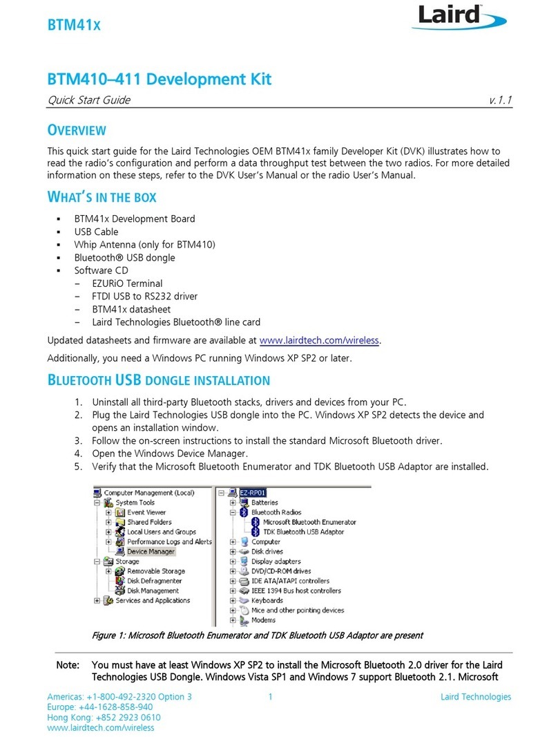 Laird BTM410 quick start guide