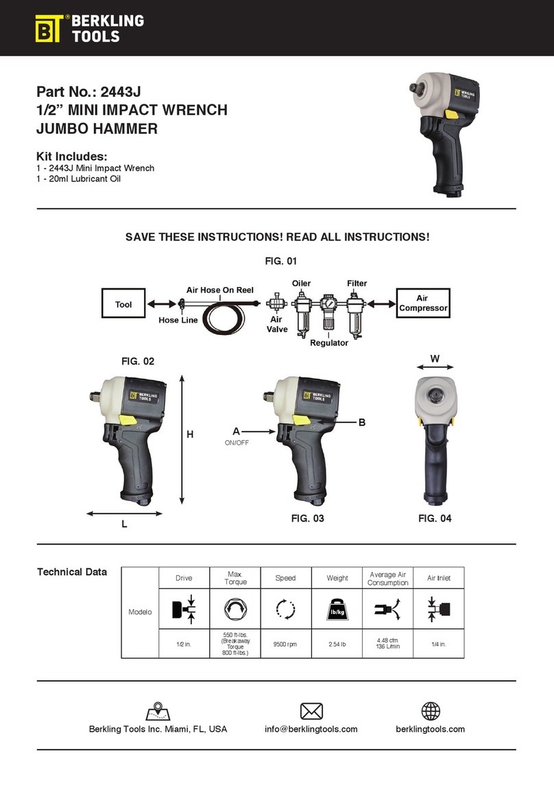 Berkling Tools 2443J quick start guide