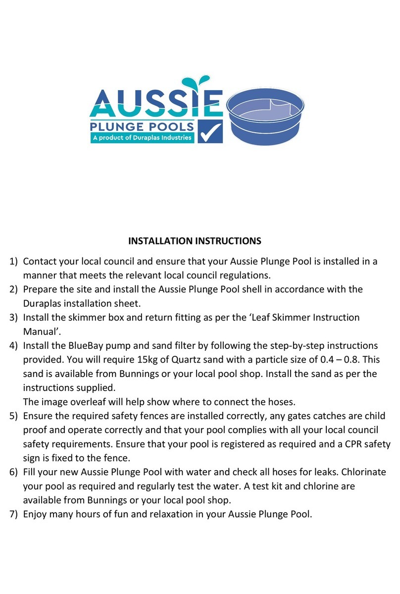 DURAplas Aussie 1005 installation instructions DURAplas Aussie 1005 installation instructions