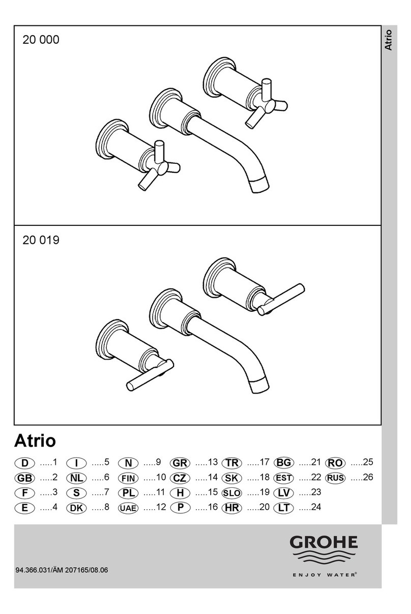 Grohe Atrio 20 000 installation instructions