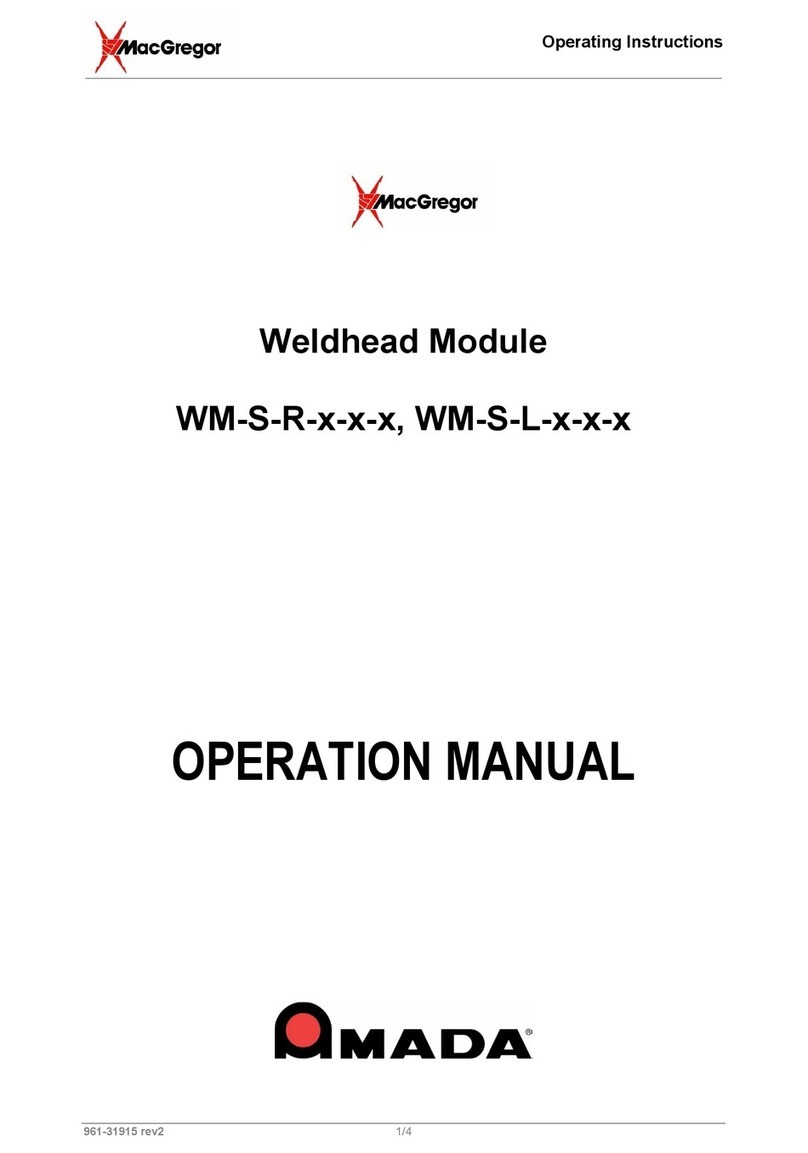 MACGREGOR WM-S-R Series Operation manual