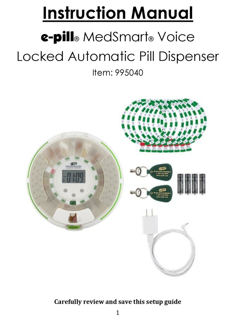 E-Pill MedSmart 995040 instruction manual