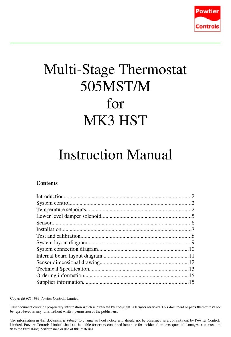 Powtier Controls 505MST instruction manual
