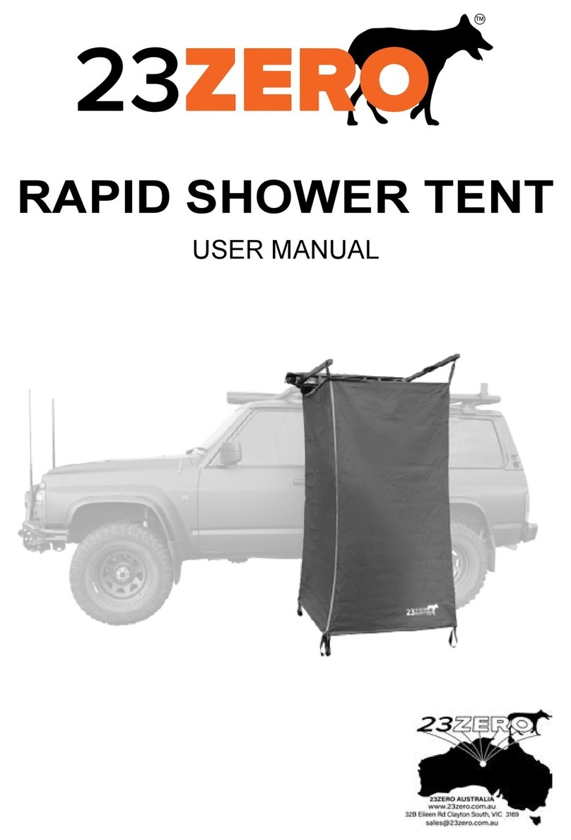 23zero RAPID SHOWER TENT user manual