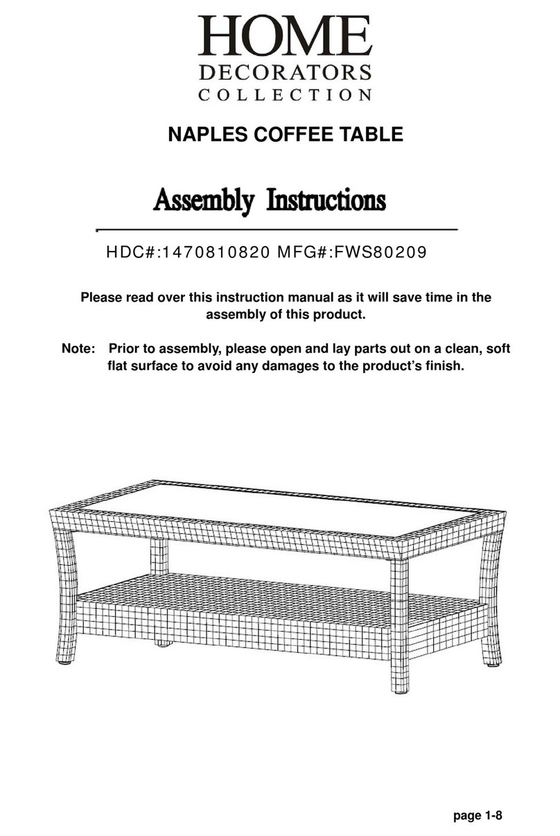 Home Decorators Collection NAPLES FWS80209 User manual Home Decorators Collection NAPLES FWS80209 User manual