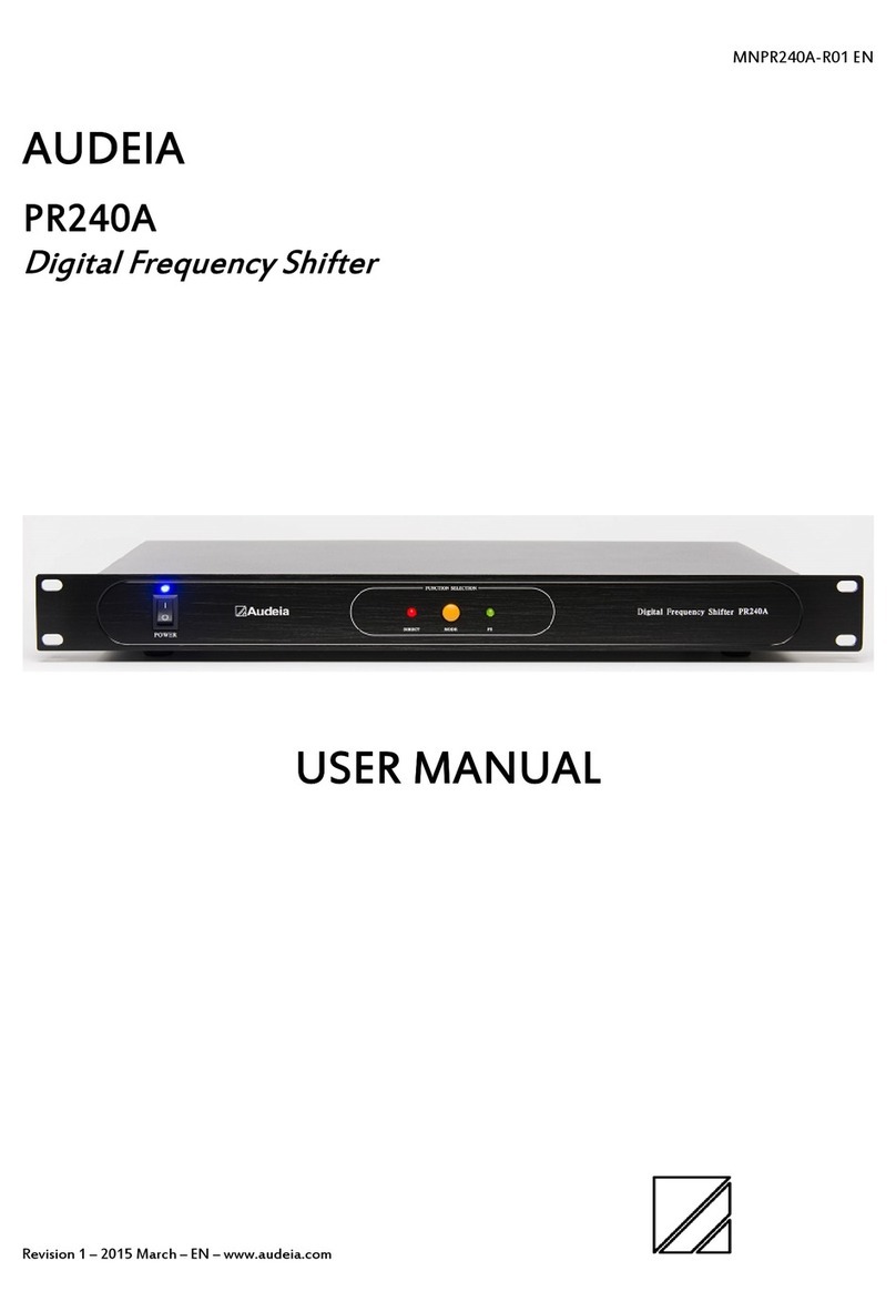 AUDEIA PR240A User manual