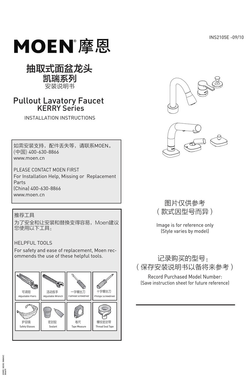 Moen KERRY Series installation instructions