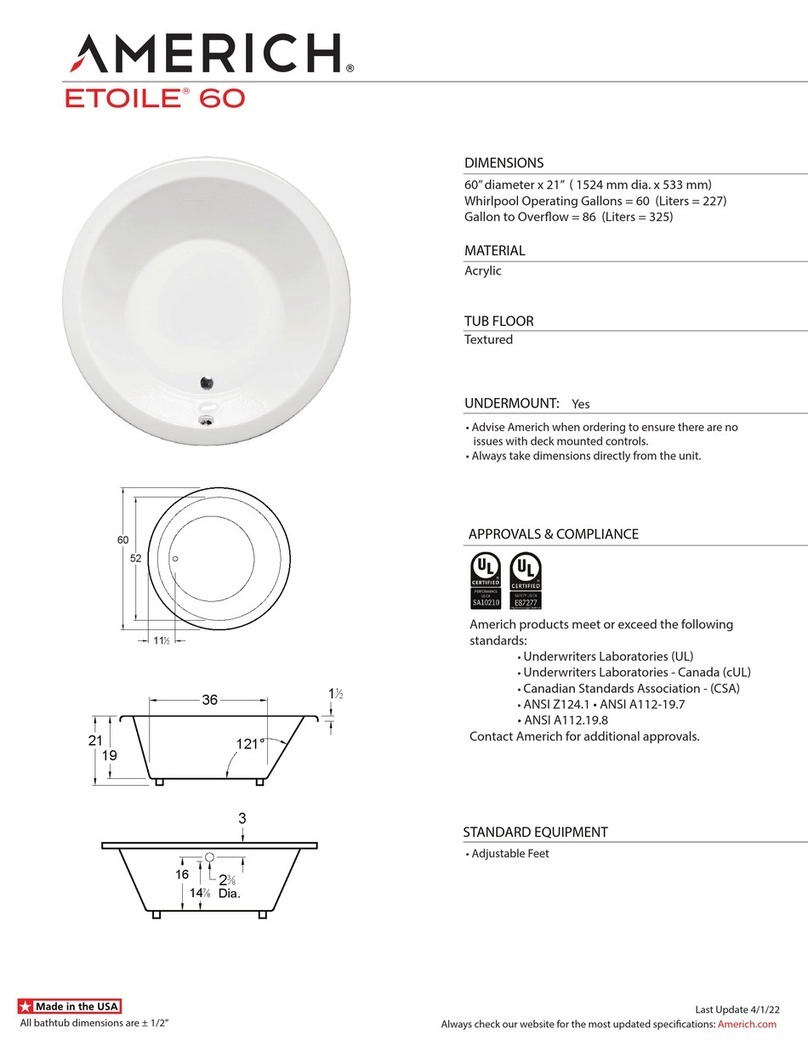 AMERICH ETOILE 60 Quick installation guide