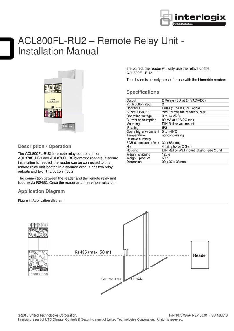 Interlogix ACL800FL-RU2 User manual