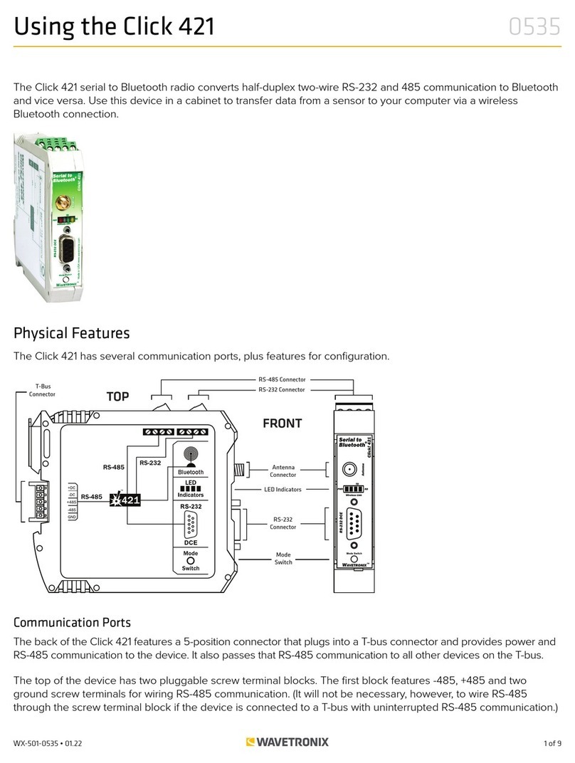 Wavetronix Click 421 Using