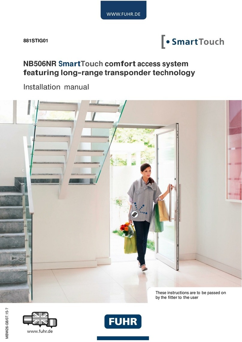 FUHR SmartTouch NB506NR installation manual