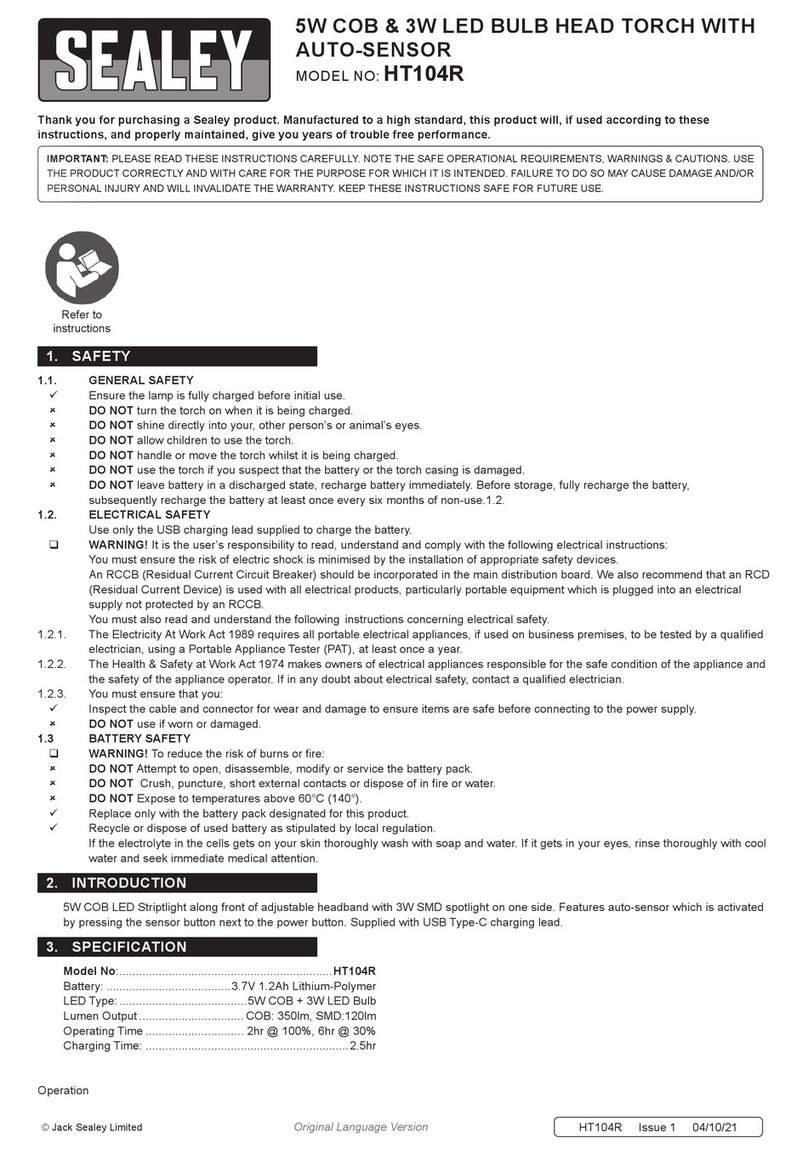 Sealey HT104R User manual