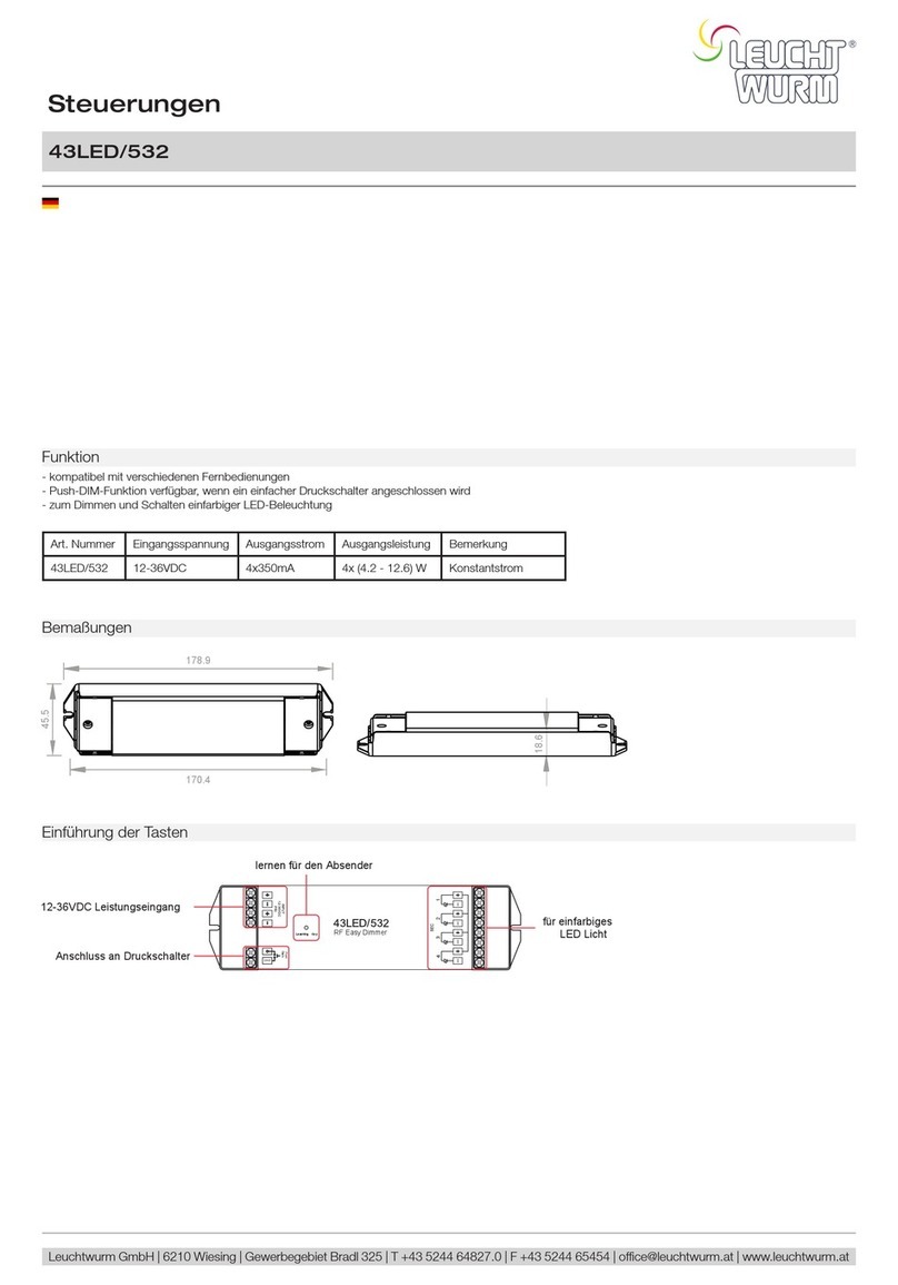 LEUCHTWURM 43LED/532 quick start guide