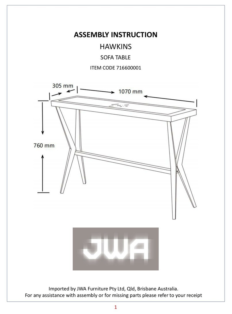 JWA HAWKINS 716600001 User manual