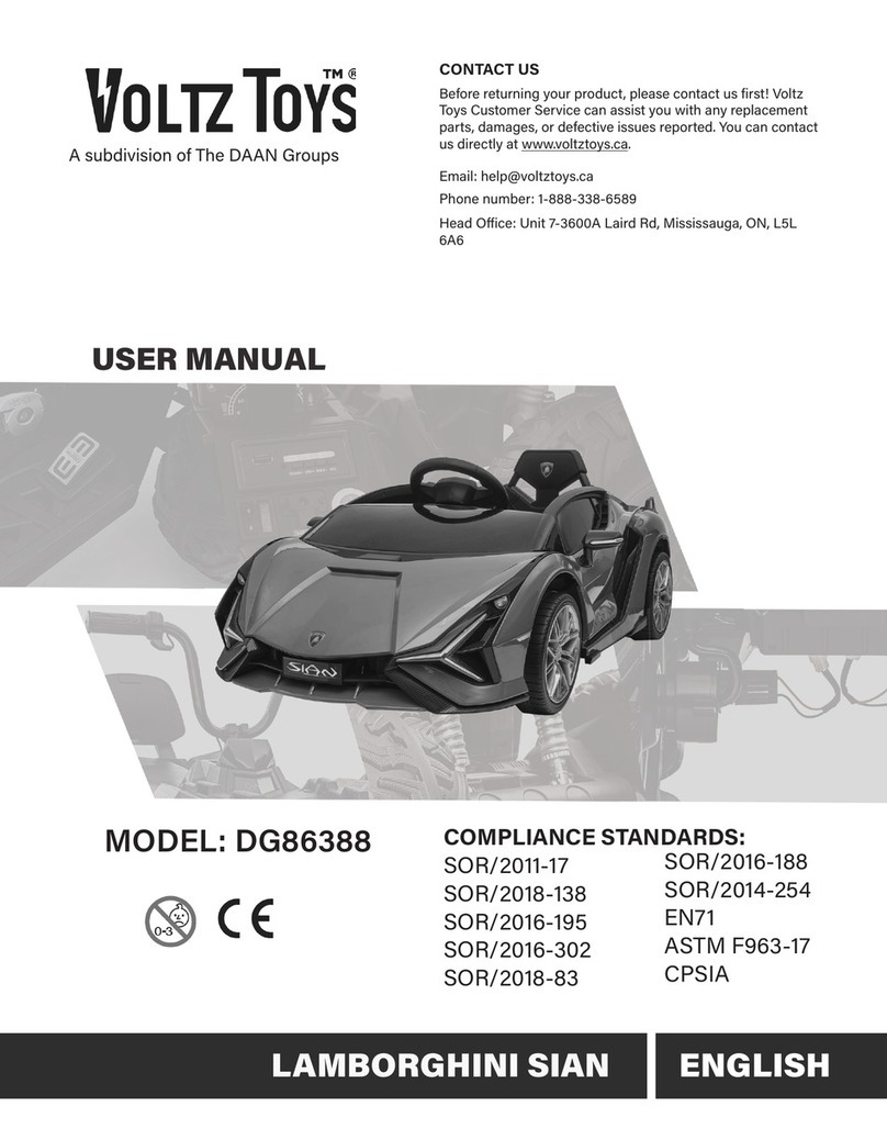 Daan Tech VOLTZ TOYS DG86388 User manual