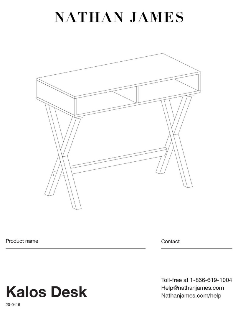 NATHAN JAMES Kalos Desk Assembly instructions NATHAN JAMES Kalos Desk Assembly instructions