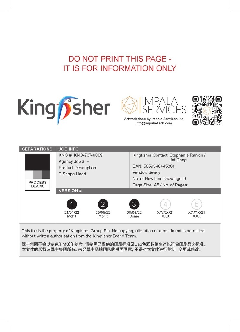 Kingfisher BH60SS instructions