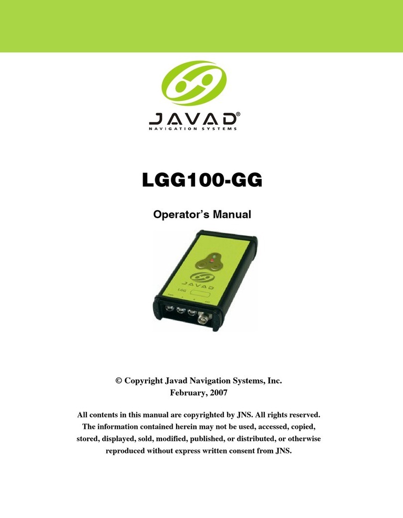 Javad LGG100-GG User manual