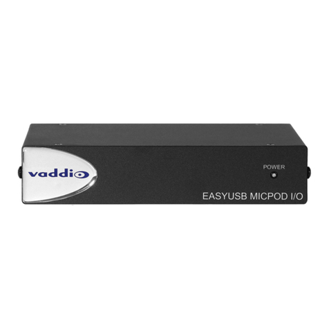 LEGRAND VADDIO EasyUSB MicPOD I/O Instruction Manual LEGRAND VADDIO EasyUSB MicPOD I/O Instruction Manual