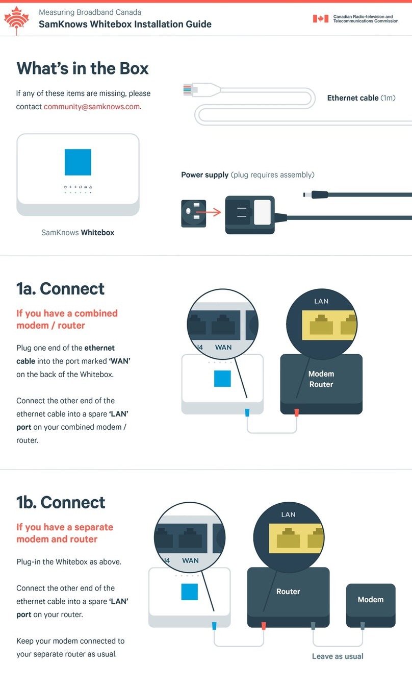 SamKnows Whitebox installation guide