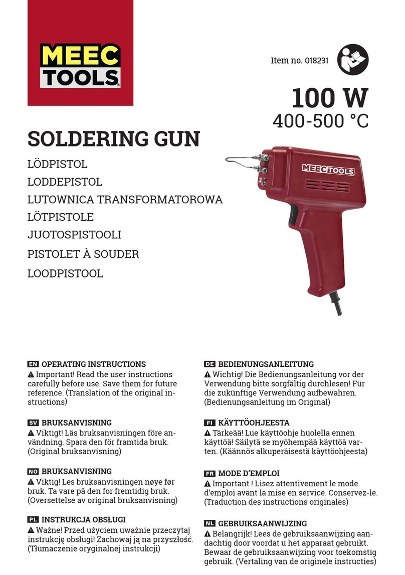 Meec tools 018231 operating instructions