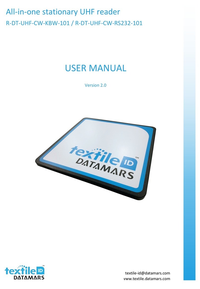 TEXTILE ID DATAMARS R-DT-UHF-CW-KBW-101 user manual