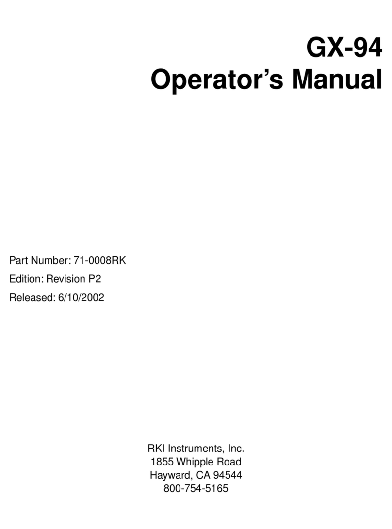 RKI Instruments GX-94 User manual