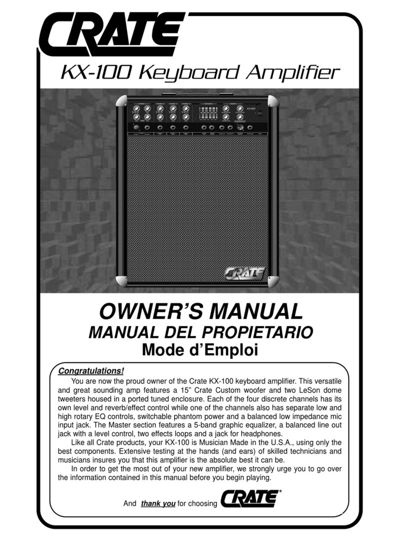 Crate KX-100 User manual