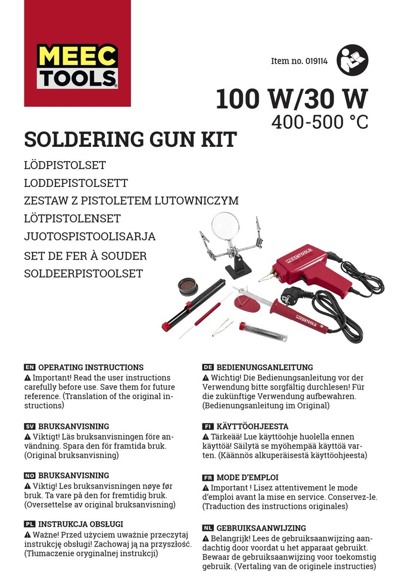 Meec tools 019114 operating instructions