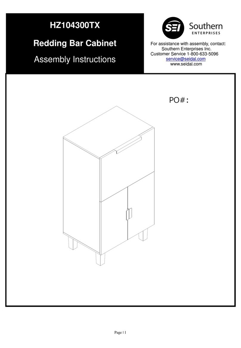 Southern Enterprises HZ104300TX Assembly instructions Southern Enterprises HZ104300TX Assembly instructions