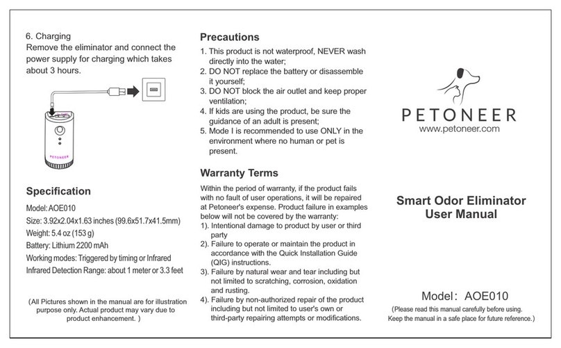 Petoneer AOE010 user manual