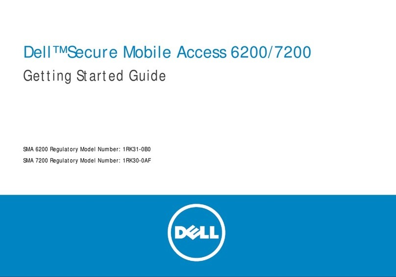 Dell Secure Mobile Access 6200 User manual