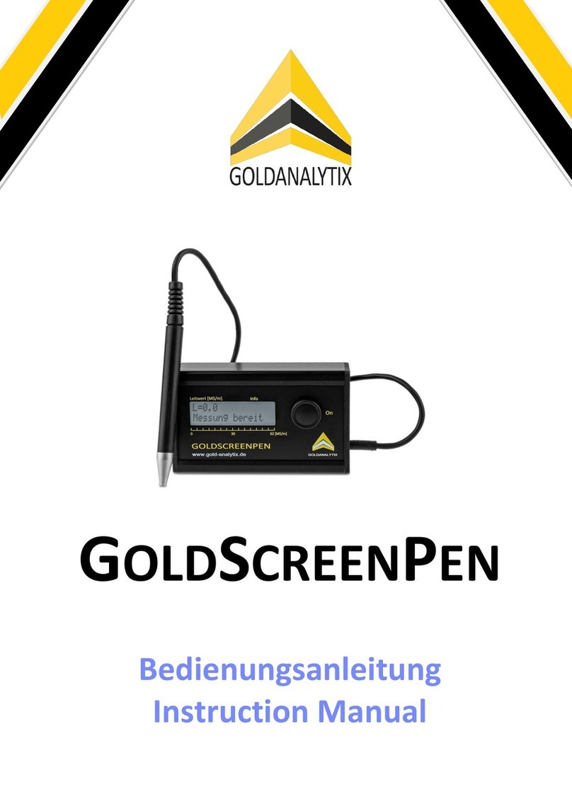 Goldanalytix GOLDSCREENPEN instruction manual