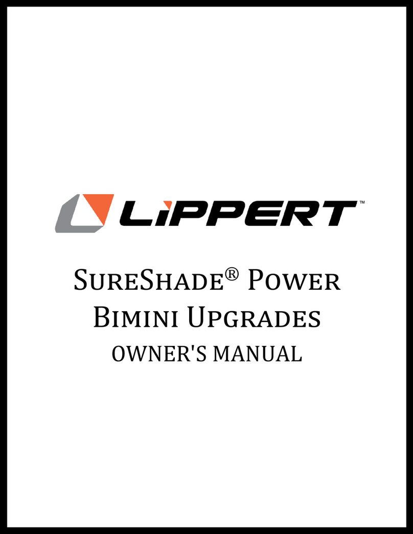 Lippert SureShade Power Bimini User manual