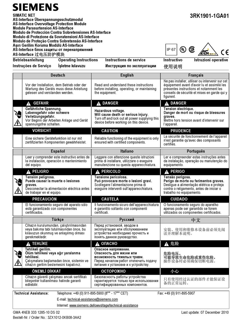 Siemens AS-Interface User manual