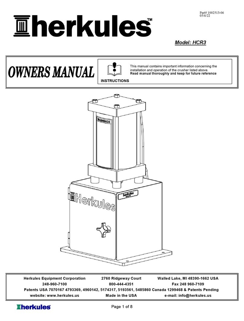 HERKULES HCR3 User manual