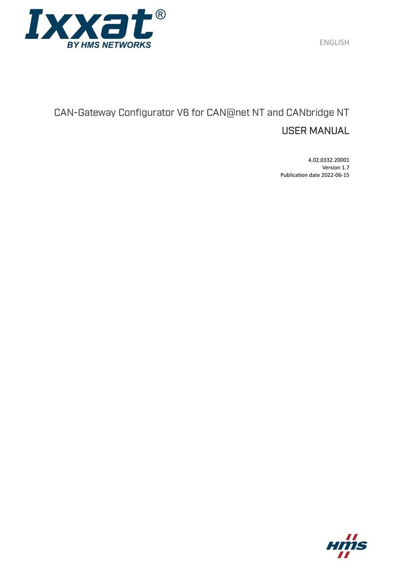 HMS Networks Ixxat CAN-Gateway Configurator V6 User manual