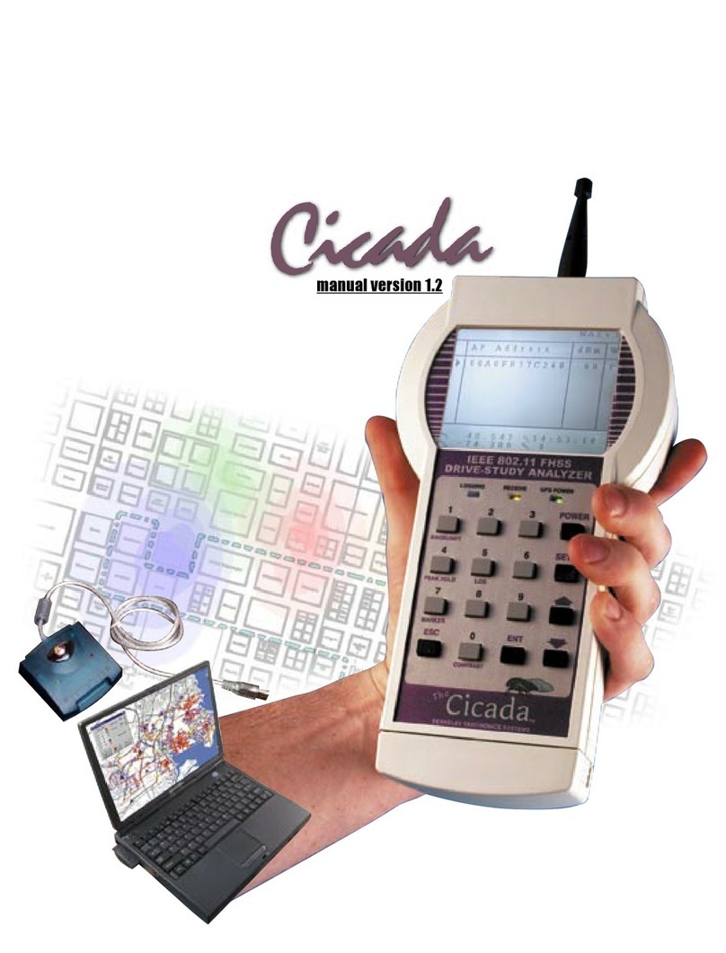 Berkeley Varitronics Systems Cicada User manual Berkeley Varitronics Systems Cicada User manual