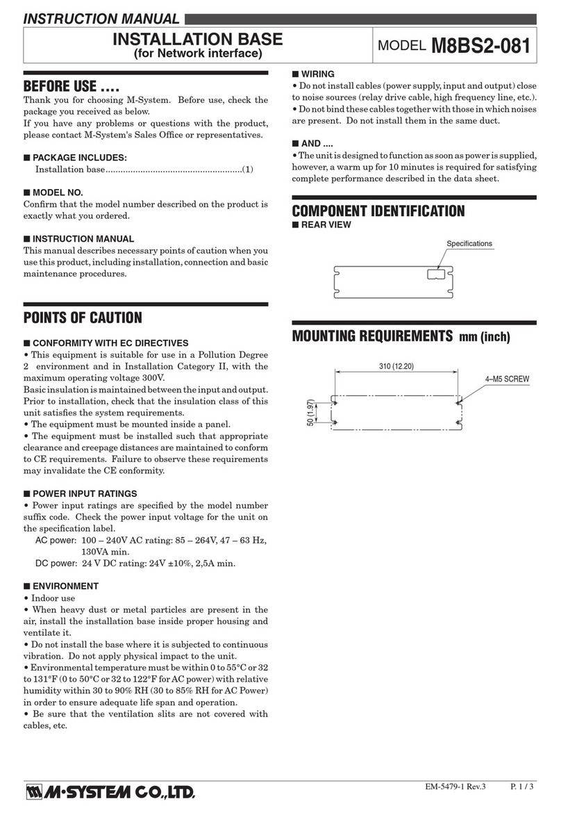 M-system M8BS2-081 User manual