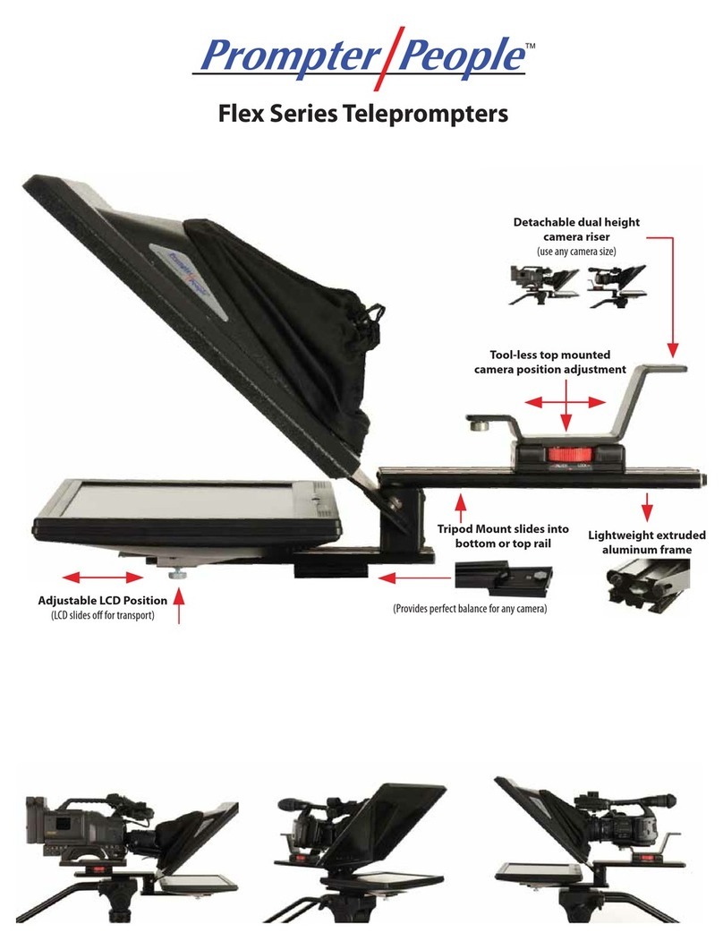 Prompter People Flex Series setup sheet