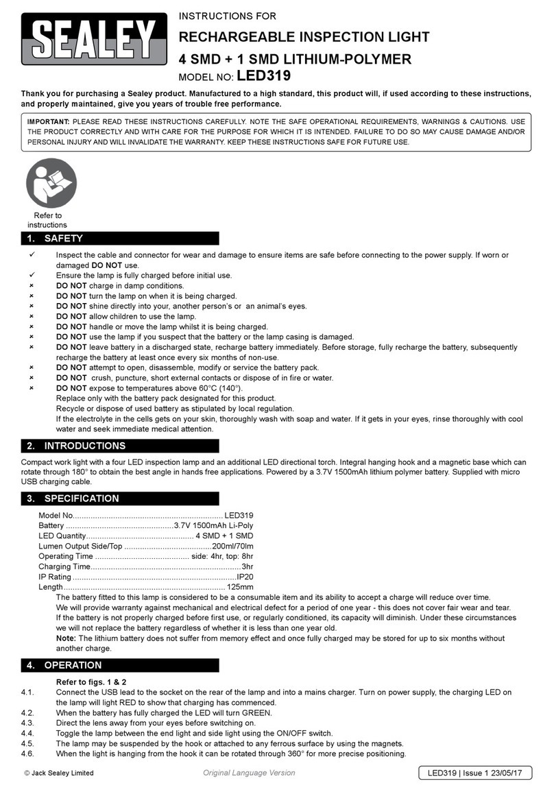 Sealey LED319 User manual