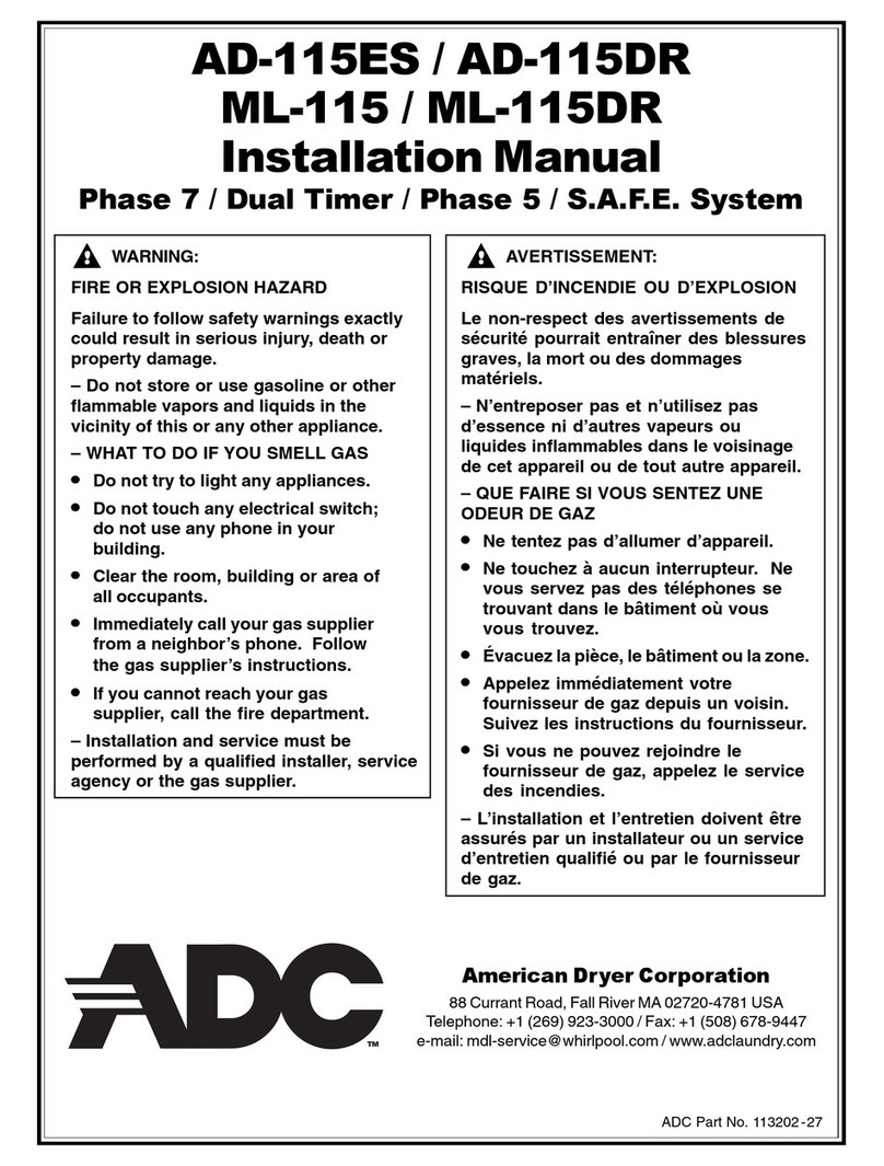 ADC AD-115DR User manual